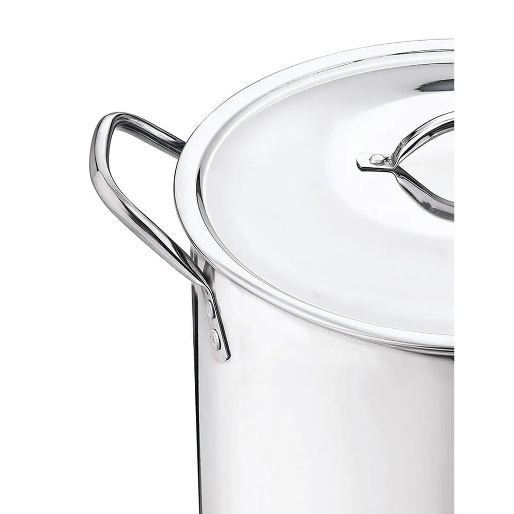 12 Quart Stainless Steel Stock Pot with Metal Lid
